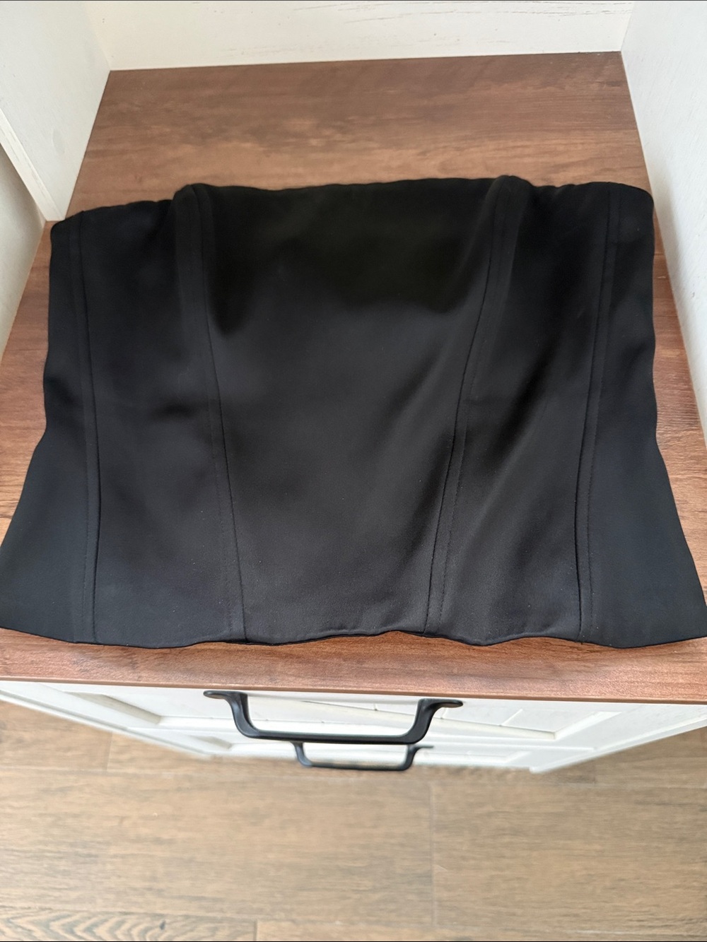 Aritzia Black Strapless Crop Top